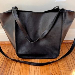 Madewell The Sydney Tote (Black leather)